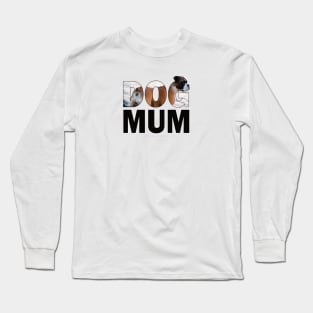 DOG MUM - boxer dog oil painting word art Long Sleeve T-Shirt